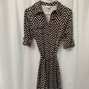 Mid length chevron style dress